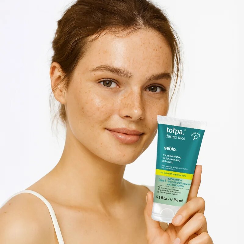 Tołpa Dermo Face Sebio tisztító peelinges gél az arcra 150 ml