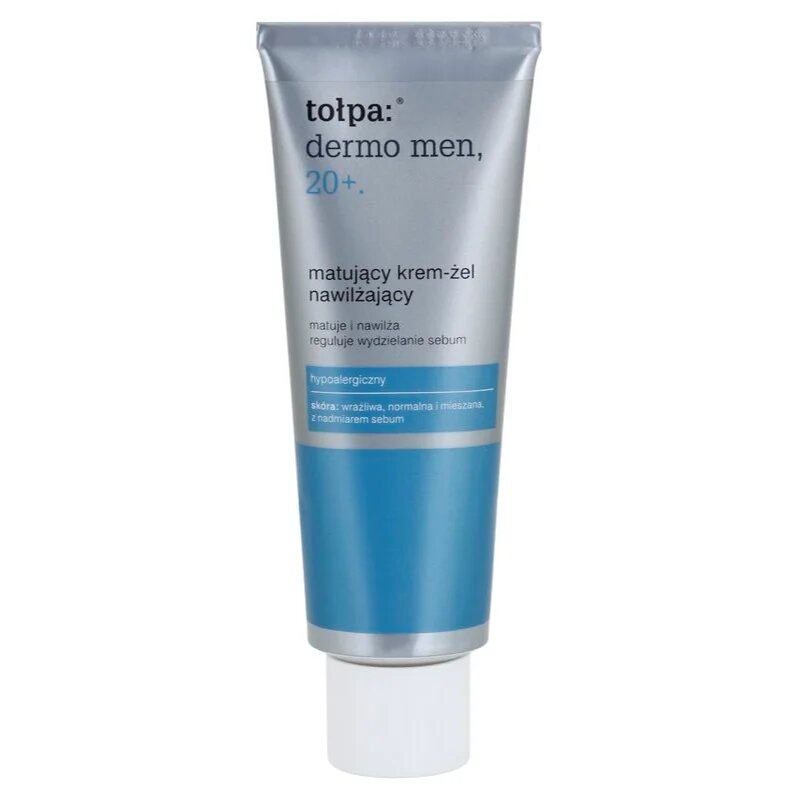 Tołpa Dermo Men 20+ mattító géles krém hidratáló hatással 40 ml