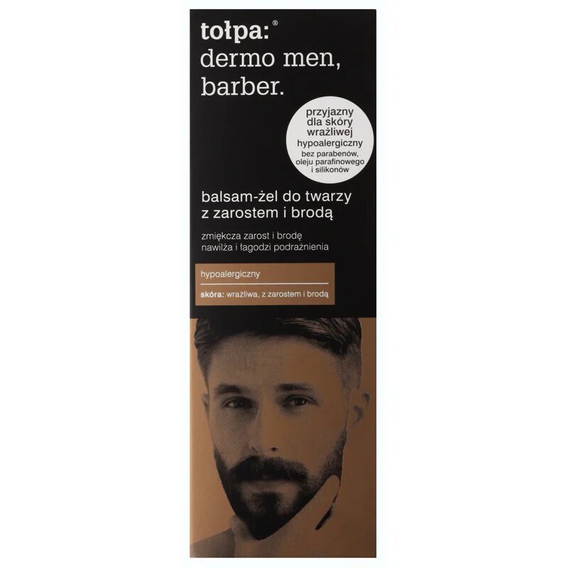 Tołpa Dermo Men Barber nyugtató balzsam- gél szakállra férfiaknak 75 ml