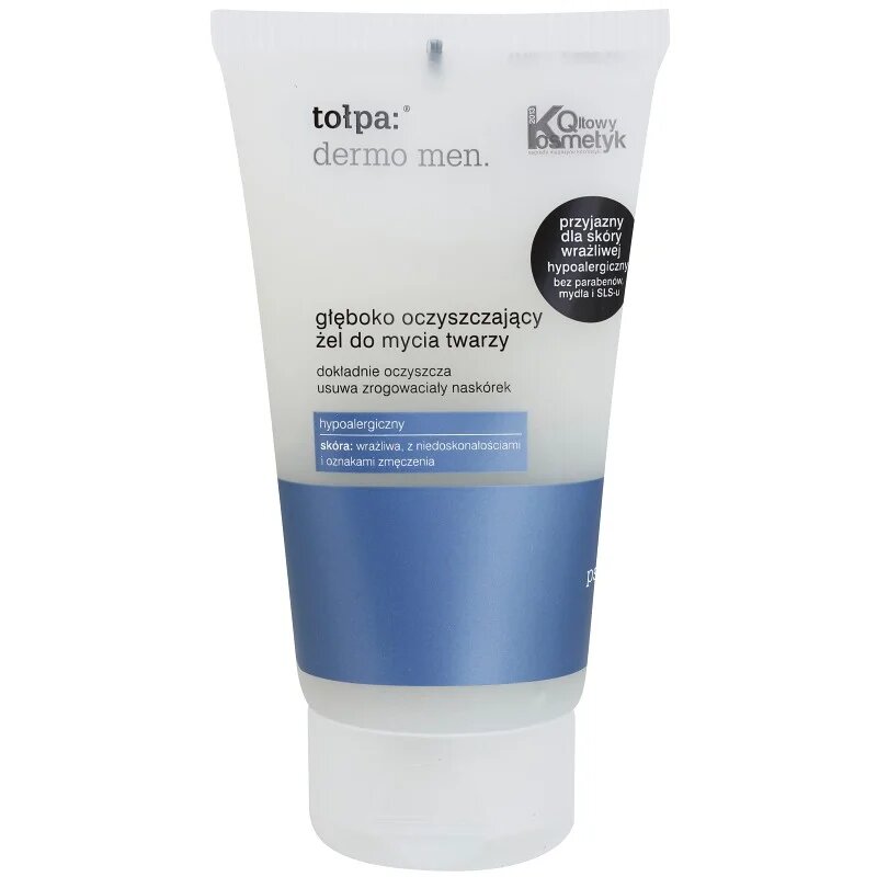 Tołpa Dermo Men mélyen tisztító gél az arcra 150 ml
