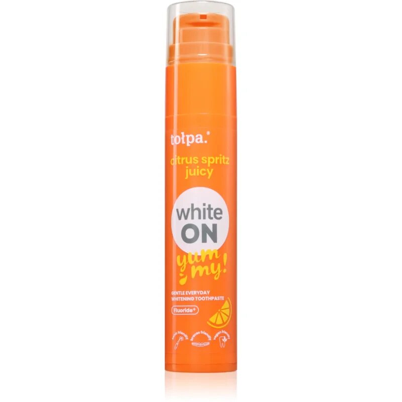 Tołpa On White Yummy fehérítő fogkrém íz Citrus Spritz 60 g