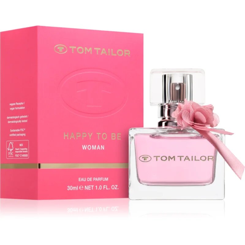 Tom Tailor Happy To Be Eau de Parfum hölgyeknek 30 ml