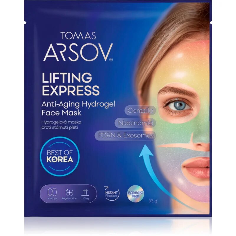 Tomas Arsov Lifting Express Anti-Aging Hydrogel Mask hidrogél maszk a bőröregedés ellen 1 db