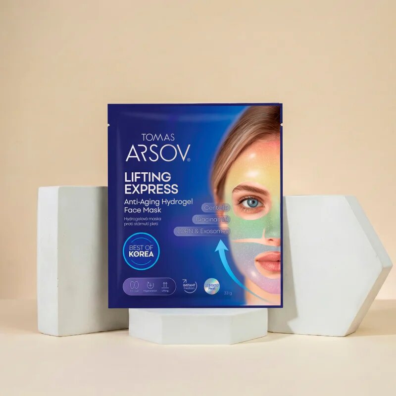Tomas Arsov Lifting Express Anti-Aging Hydrogel Mask hidrogél maszk a bőröregedés ellen 1 db