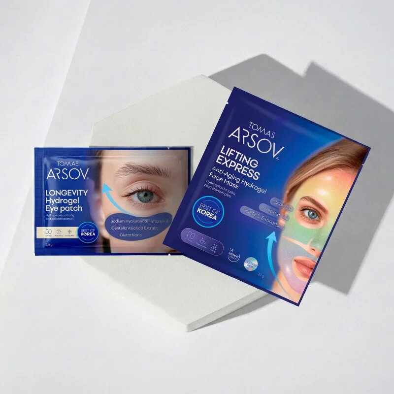 Tomas Arsov Lifting Express Anti-Aging Hydrogel Mask hidrogél maszk a bőröregedés ellen 1 db