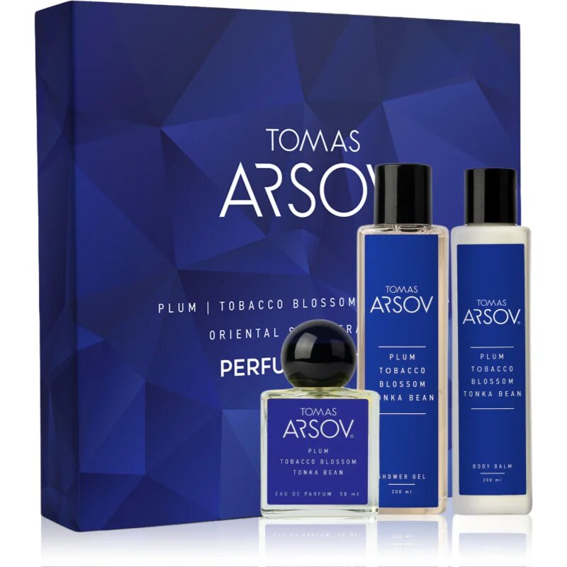 Tomas Arsov Plum Tobacco Blossom Tonka Bean ajándékszett unisex 3 db