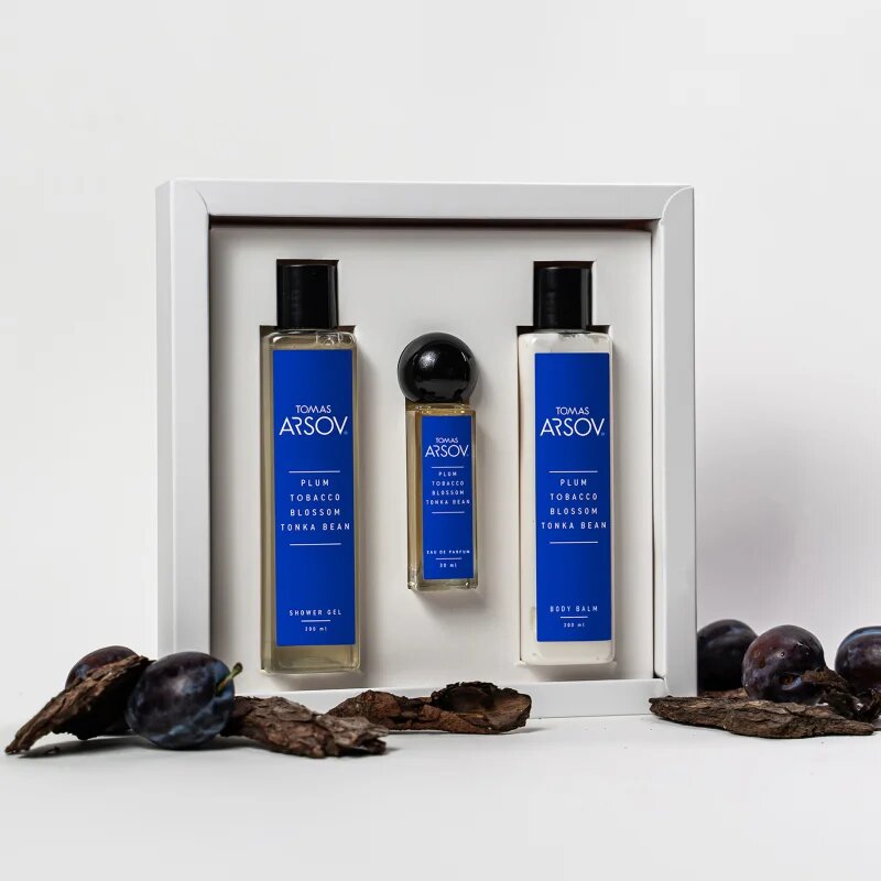 Tomas Arsov Plum Tobacco Blossom Tonka Bean ajándékszett unisex 3 db