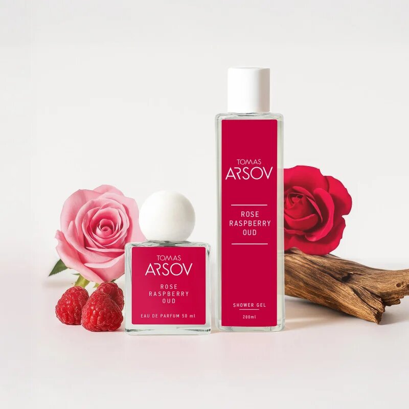 Tomas Arsov Rose Raspberry Oud parfümös tusfürdő málnával 200 ml