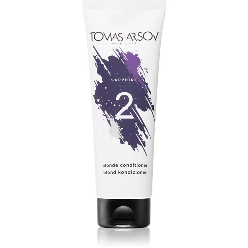 Tomas Arsov Sapphire Blonde Condicioner mélyen tápláló kondicionáló szőkített melírozott hideg szőke hajra 250 ml