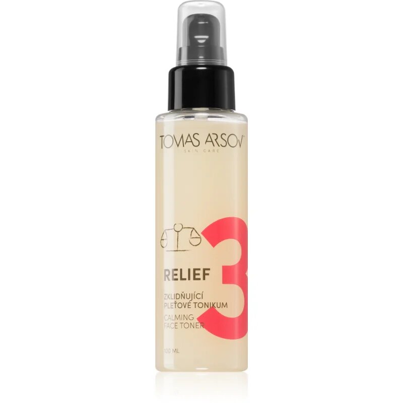 Tomas Arsov Skin RELIEF Zklidňující pleťové tonikum nyugtató tonik arcra 100 ml