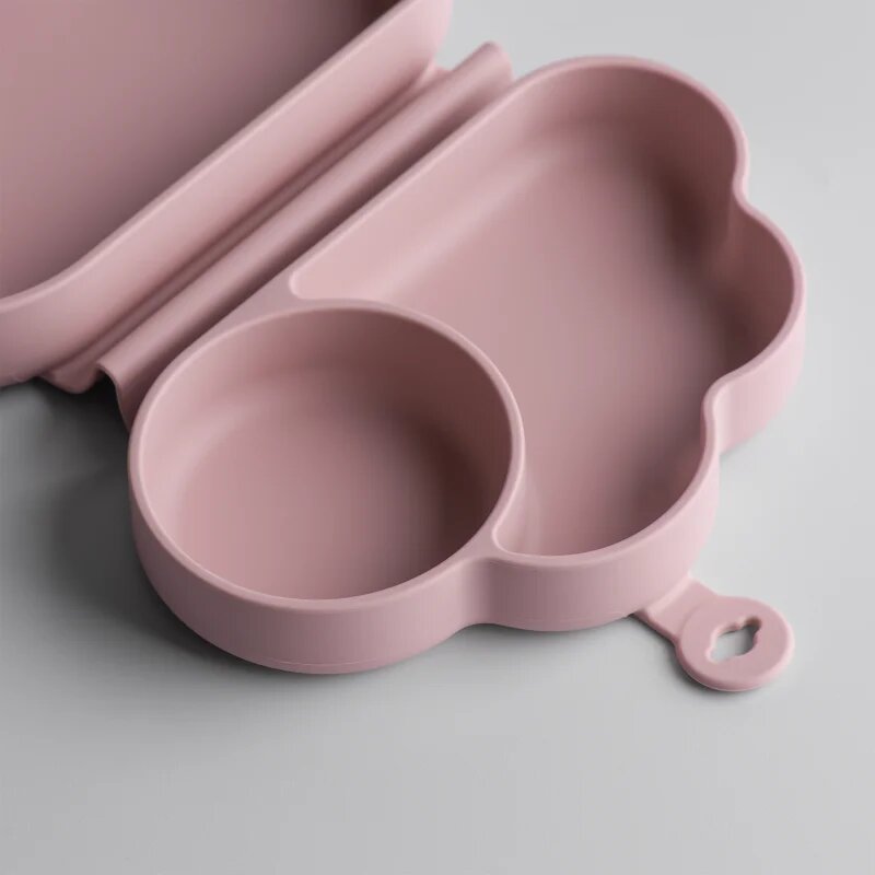 Tommee Tippee EasiStick™ Silicone Foldable Plate uzsonnás doboz 4m+ Pink 1 db