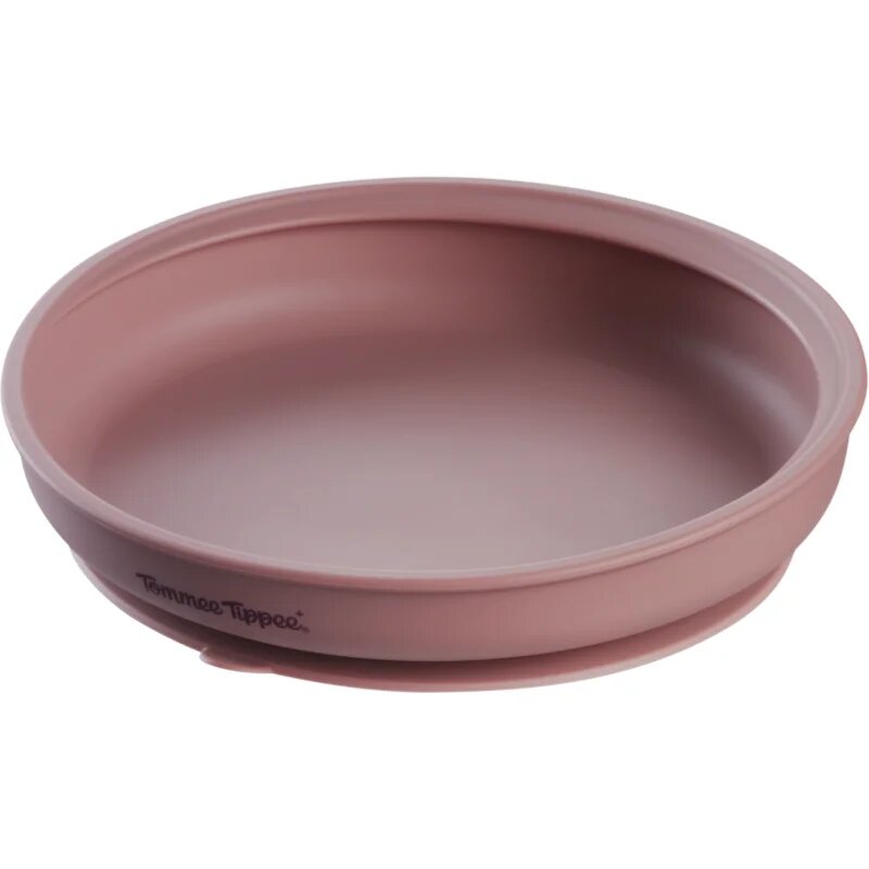 Tommee Tippee EasiStick™ Silicone Weaning Plate tányér tapadókoronggal 4m+ Pink 1 db