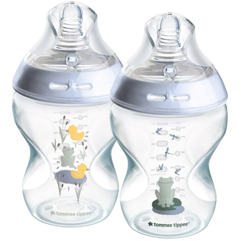 Tommee Tippee Natural Start Anti-Colic cumisüveg Slow Flow 0m+ Frog 2x260 ml