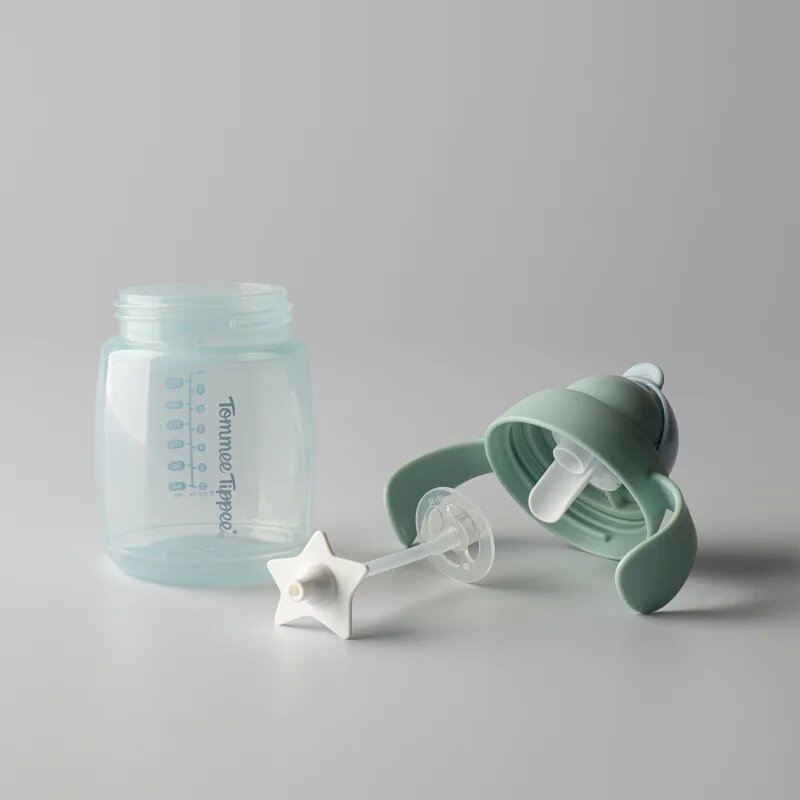 Tommee Tippee Trainer Straw gyakorlóbögre nehezékkel 6m+ Green 1 db