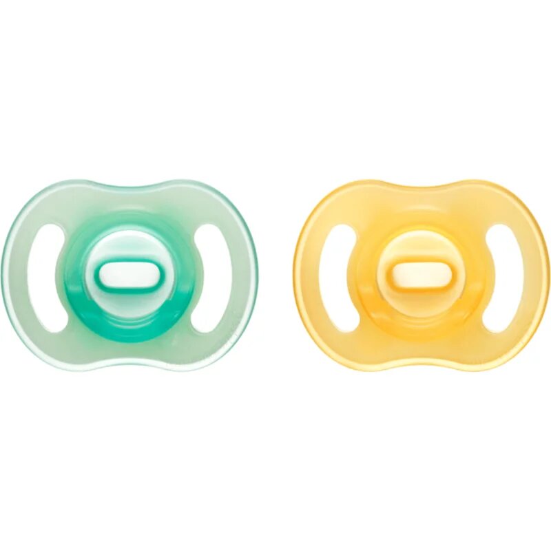Tommee Tippee Ultra Light Night cumi Orange/ Green 0-6m 2 db