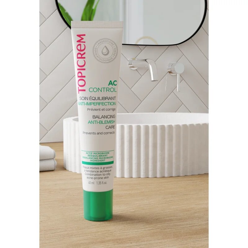 Topicrem AC Active Care aktív ápolás az aknéra hajlamos érzékeny bőrre 40 ml