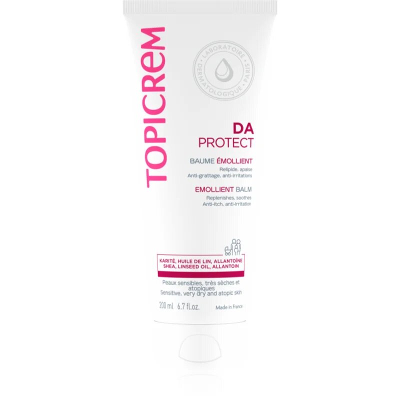 Topicrem AD Emollient Balm tápláló testbalzsam nagyon száraz érzékeny és atópiás bőrre 200 ml