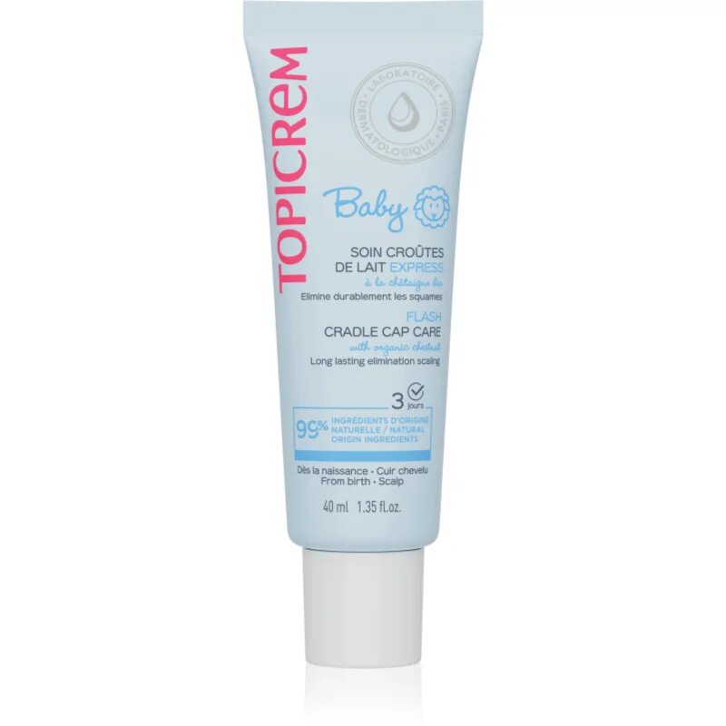 Topicrem BABY Cradle Cap Care gél koszmóra gyermekeknek születéstől kezdődően 40 ml