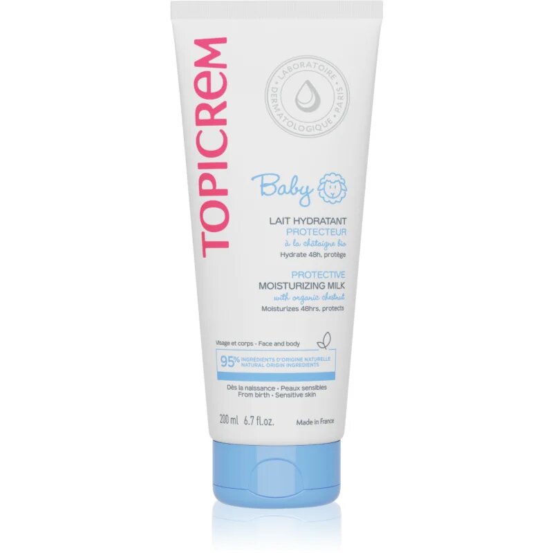 Topicrem BABY My 1st Ultra-Moisturizing Milk hidratáló tej arcra és testre száraz és érzékeny bőrre 200 ml