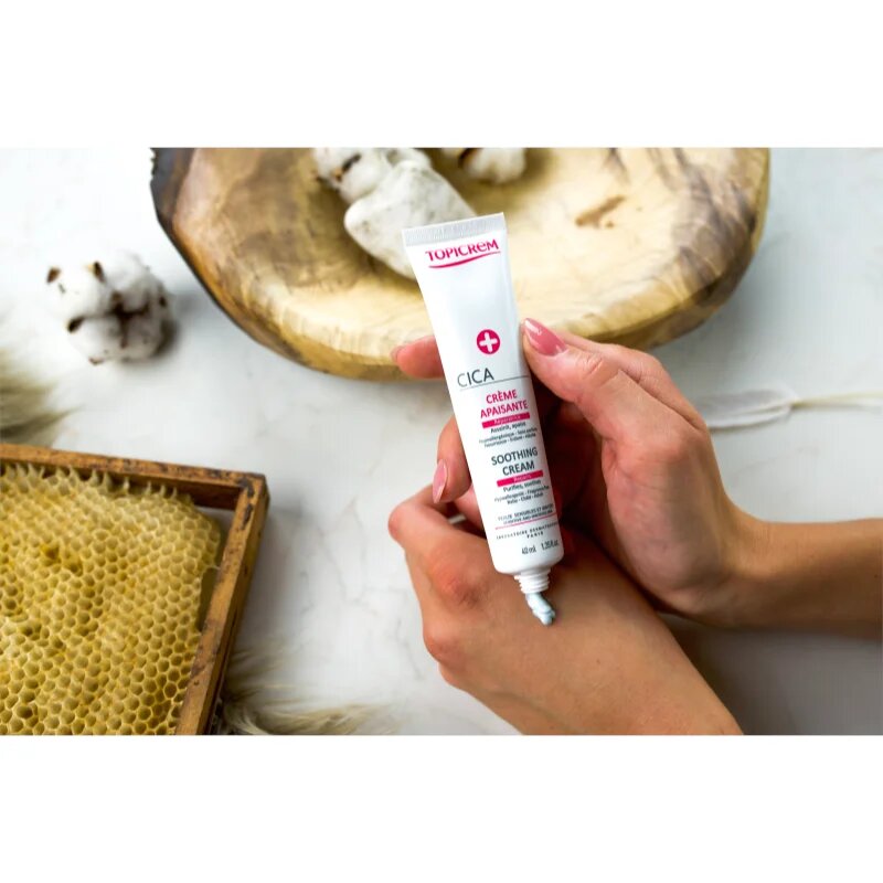 Topicrem CICA Soothing Cream intenzív megújító krém az irritált bőrre 40 ml
