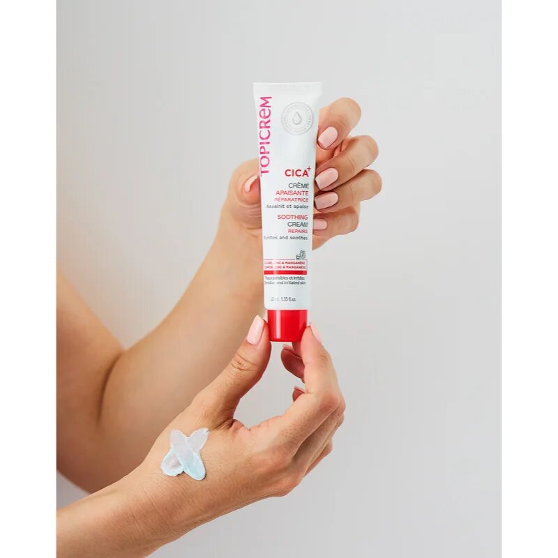 Topicrem CICA Soothing Cream intenzív megújító krém az irritált bőrre 40 ml