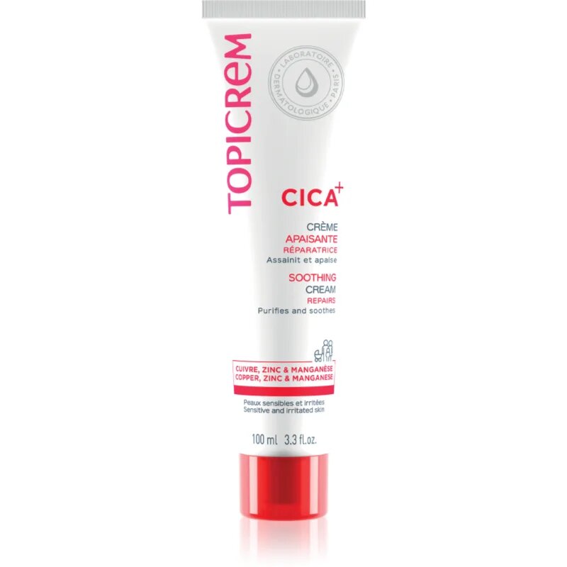 Topicrem CICA Soothing Cream megújító krém 100 ml