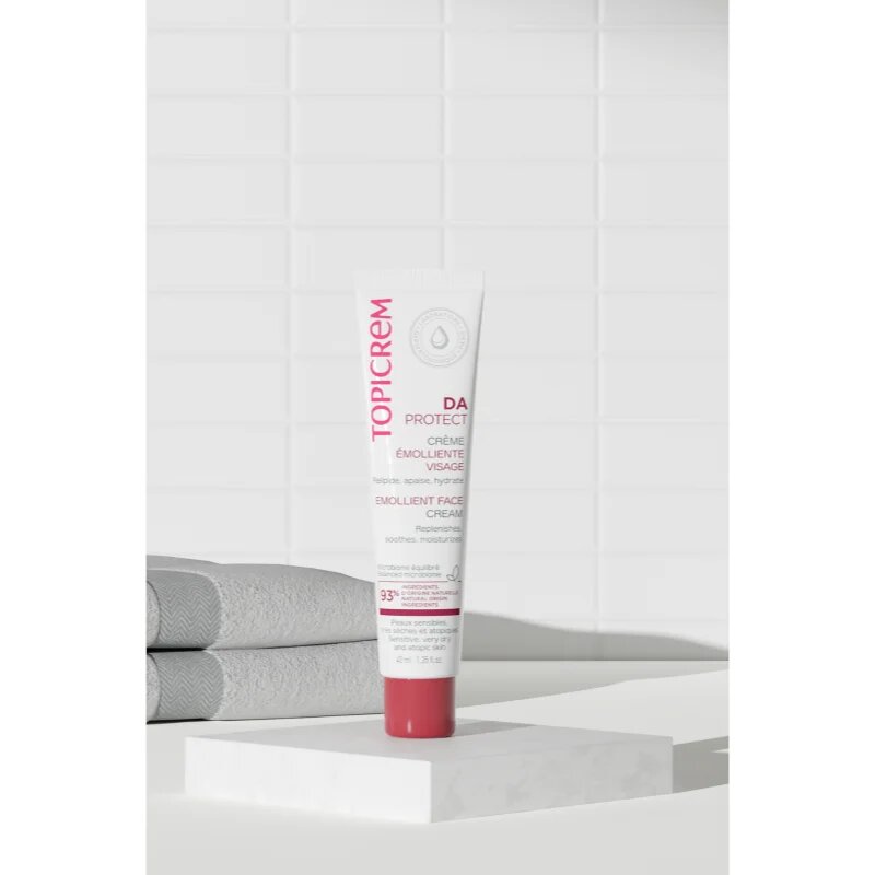 Topicrem DA Emollient Face Cream hidratáló krém száraz és atópiás bőrre 40 ml