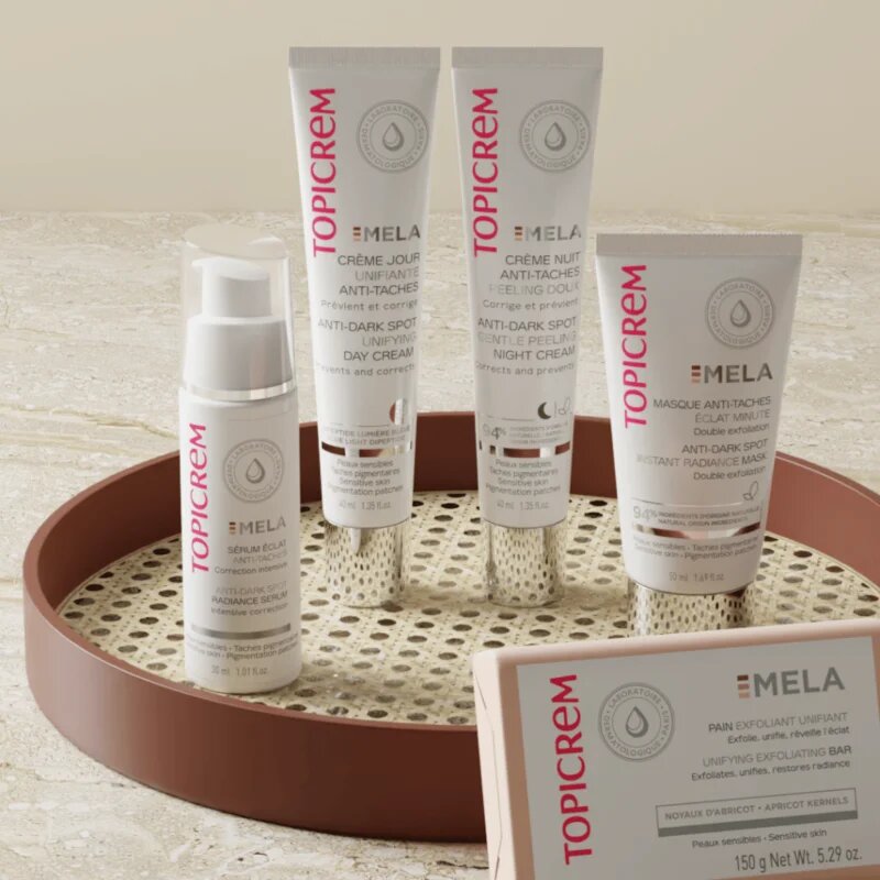 Topicrem MELA Anti-Dark Spot Instant Radiance Mask élénkítő maszk a pigment foltok ellen 50 ml