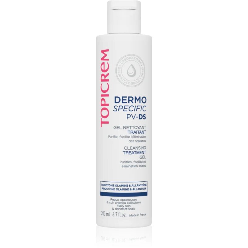 Topicrem PV/DS Cleansing Gel tisztító gél testre és fejbőrre 200 ml