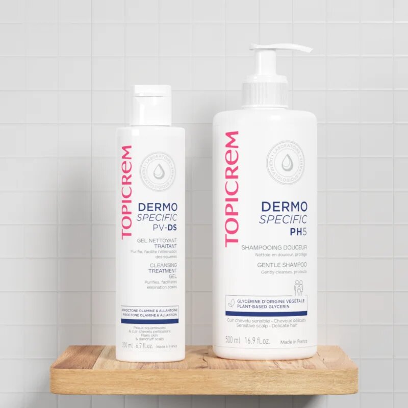 Topicrem PV/DS Cleansing Gel tisztító gél testre és fejbőrre 200 ml