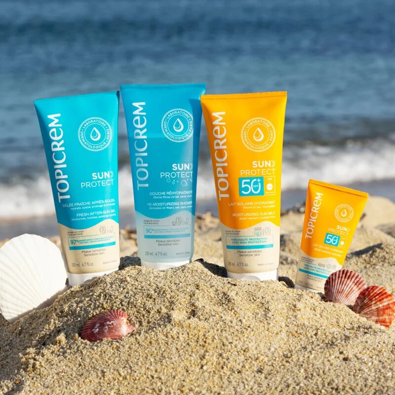 Topicrem Sun Protect Moisturizing Sun Milk hidratáló napozótej SPF 50+ 50 ml