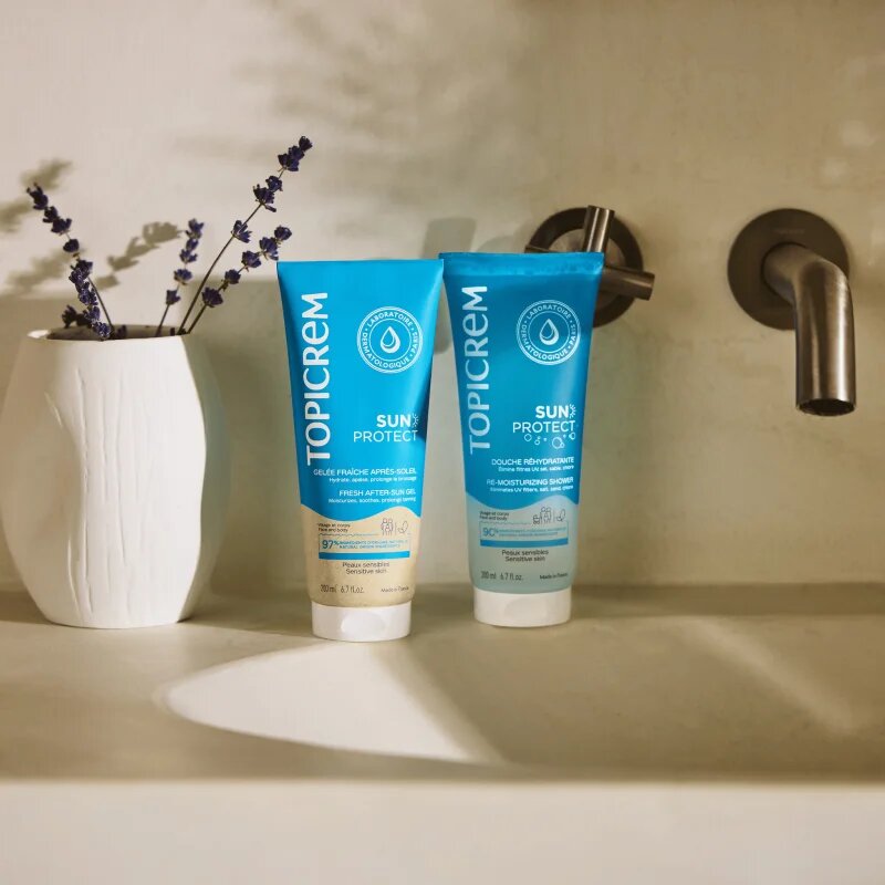 Topicrem Sun Protect Re-Moisturizing Shower hidratáló tusoló gél napozás után 200 ml
