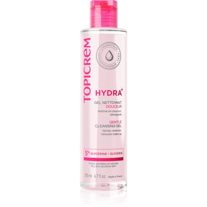 Topicrem UH BODY Gentle Cleansing Gel gyengéd tisztító gél arcra testre és hajra 200 ml