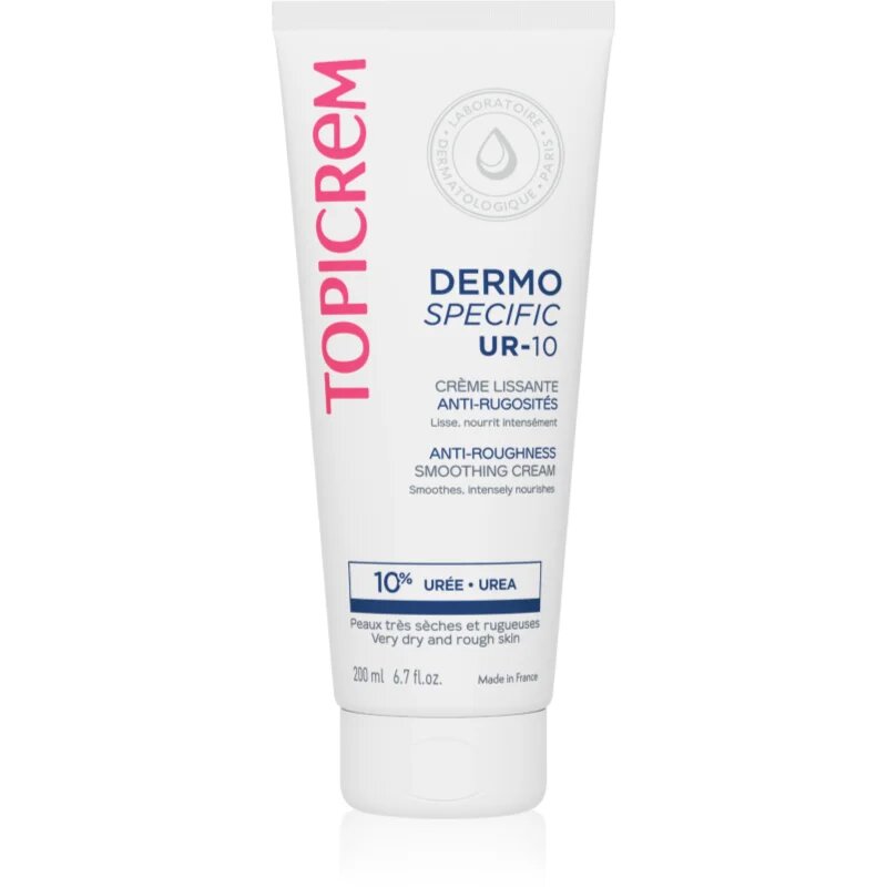 Topicrem UR-10 Anti-Roughness Smoothing Cream testápoló krém a nagyon száraz bőrre 200 ml