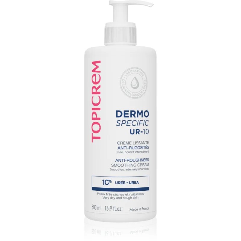 Topicrem UR-10 Anti-Roughness Smoothing Cream testápoló krém a nagyon száraz bőrre 500 ml