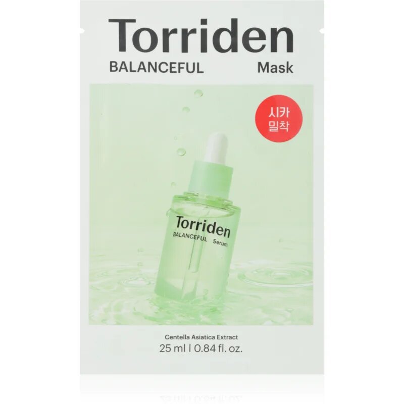 Torriden Balanceful Mask hidratáló gézmaszk az arcbőr megnyugtatására 25 ml