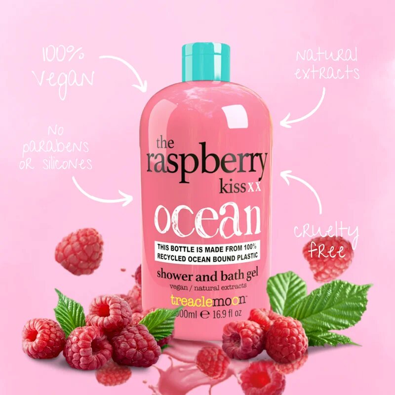 Treaclemoon The Raspberry Kiss tusoló- és fürdőgél 500 ml