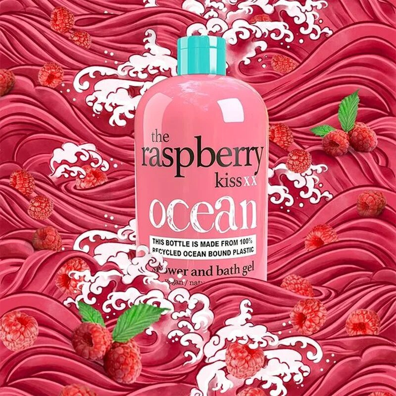 Treaclemoon The Raspberry Kiss tusoló- és fürdőgél 500 ml