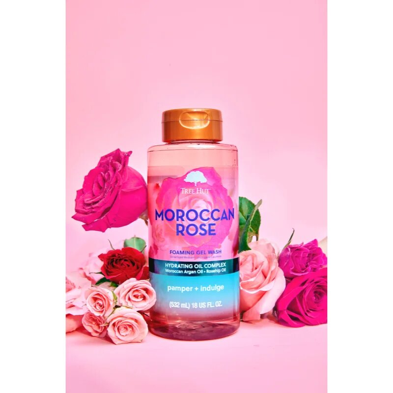 Tree Hut Moroccan Rose Foaming Gel Wash Habzó tusfürdő 532 ml