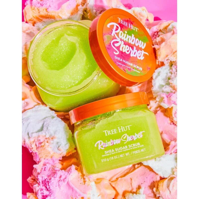 Tree Hut Rainbow Sherbet testpeeling 510 g