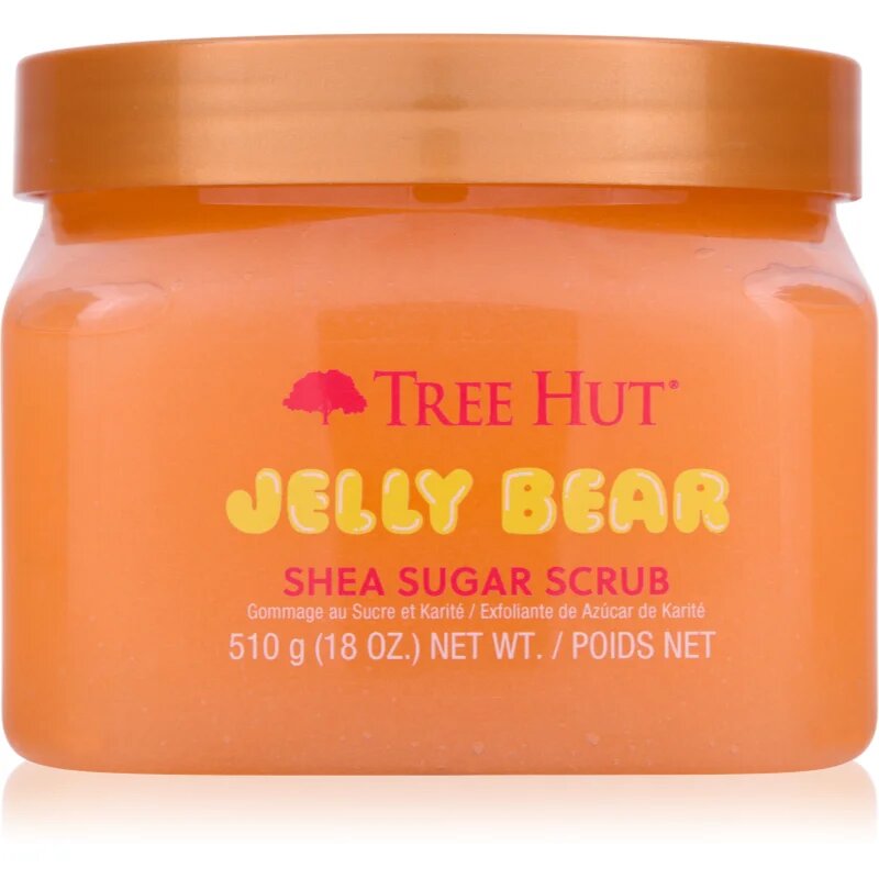 Tree Hut Shea Sugar Scrub Jelly Bear cukros test peeling 510 g