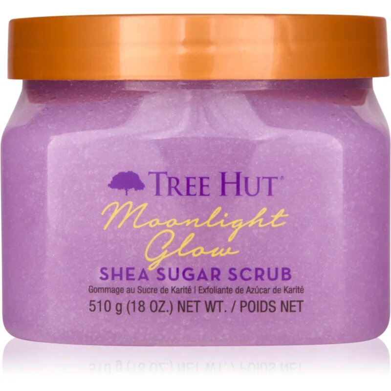 Tree Hut Shea Sugar Scrub Moonlight Glow cukros test peeling 510 g