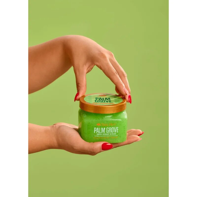 Tree Hut Shea Sugar Scrub Palm Grove cukros test peeling 510 g