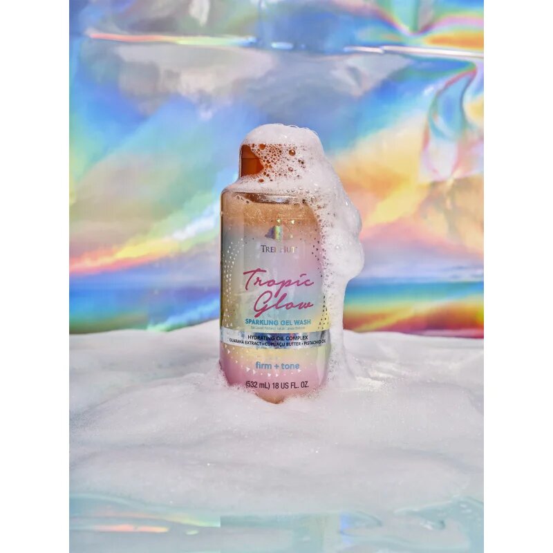 Tree Hut Tropic Glow Foaming Gel Wash hidratáló tusoló gél a csillogó fényért 532 ml