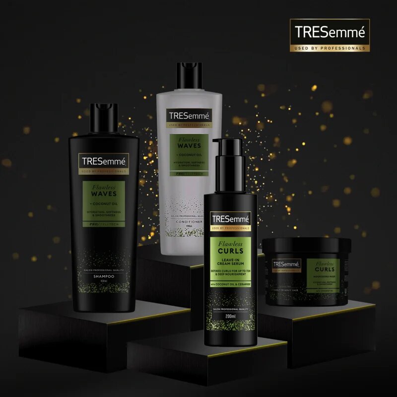 TRESemmé Flawless Curls Leave-in Serum szérum a hajra töredezés ellen 200 ml