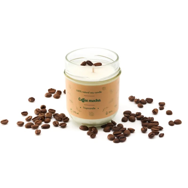 Tropicandle Coffee Mocha illatgyertya 170 ml
