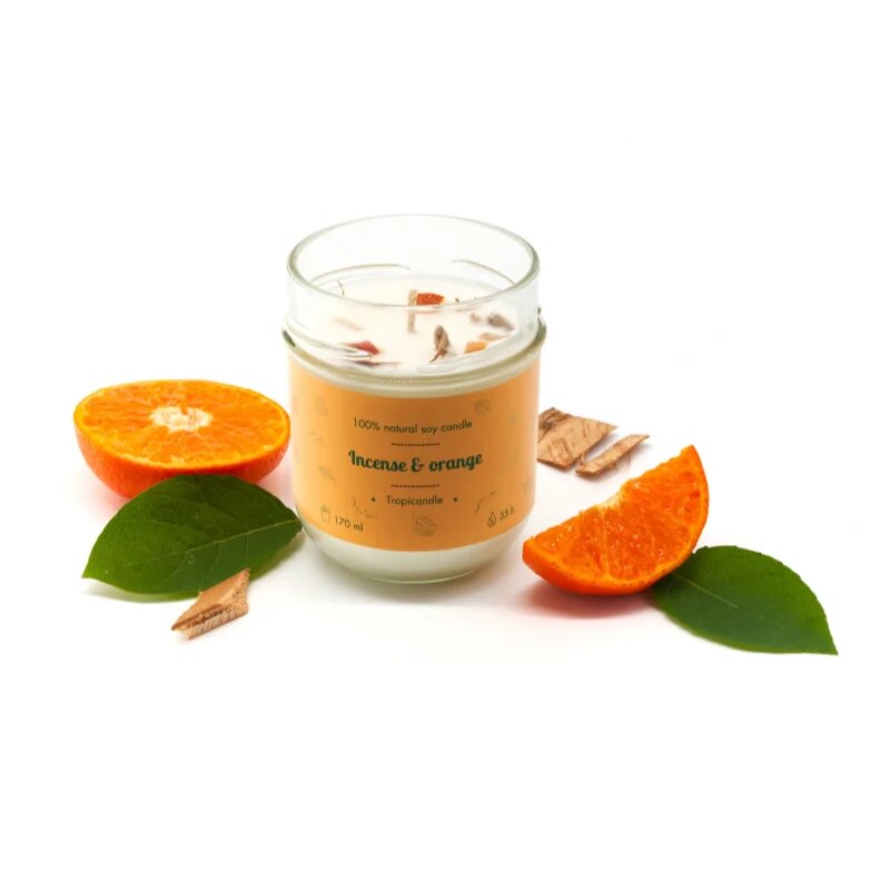 Tropicandle Incense & Orange illatgyertya 170 ml