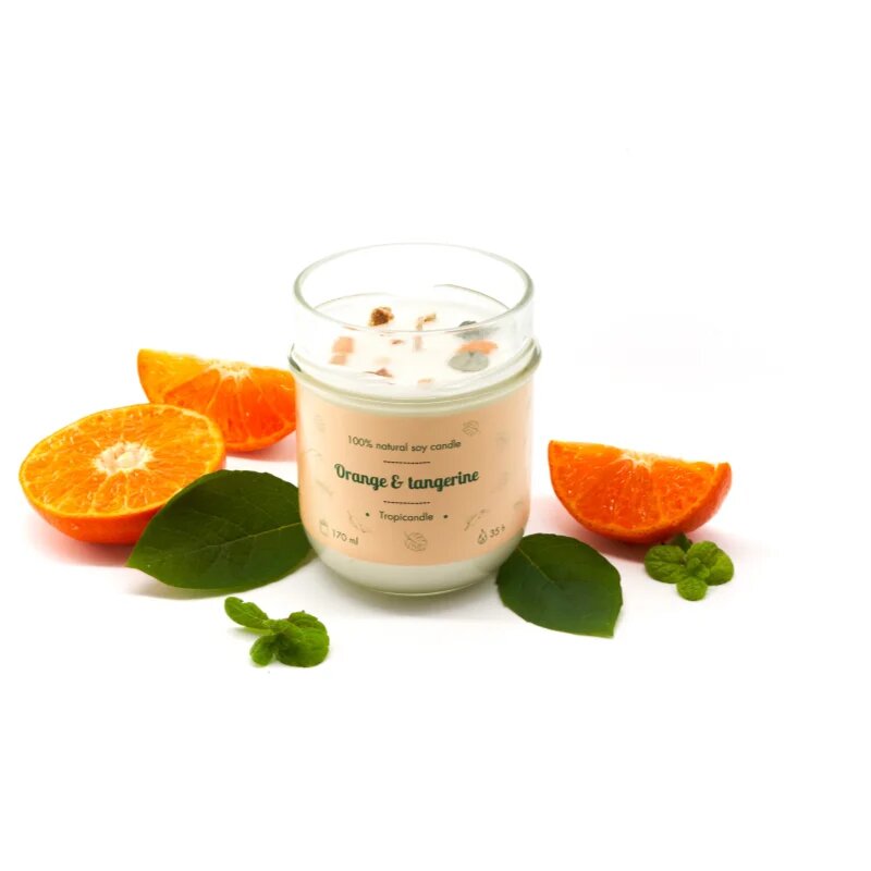 Tropicandle Orange & Tangerine illatgyertya 170 ml
