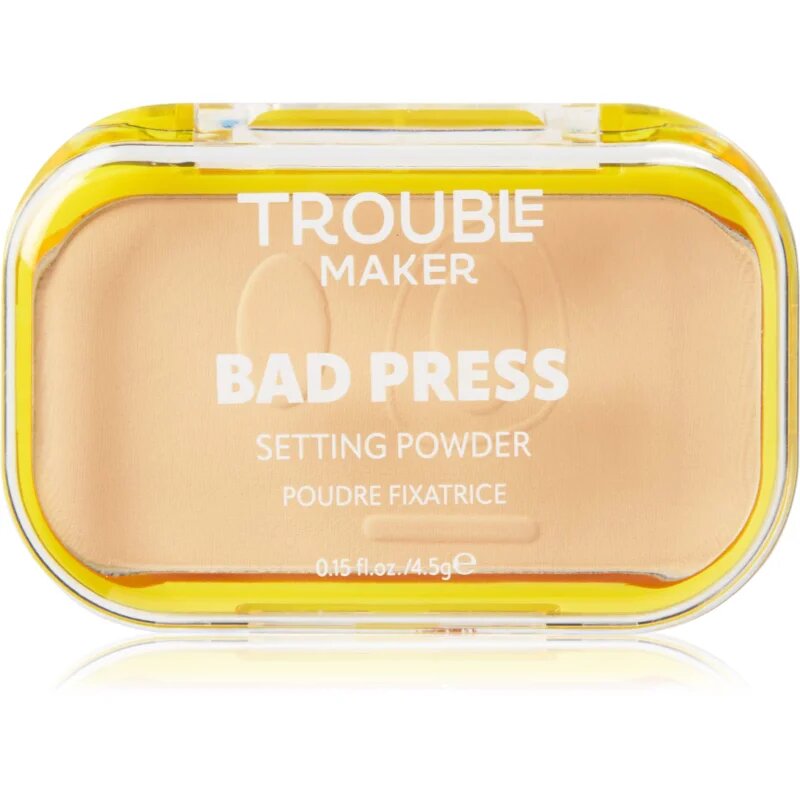 Trouble Maker Bad Press Setting Powder hosszan tartó fixáló púder árnyalat Click Bait Light 4.5 g