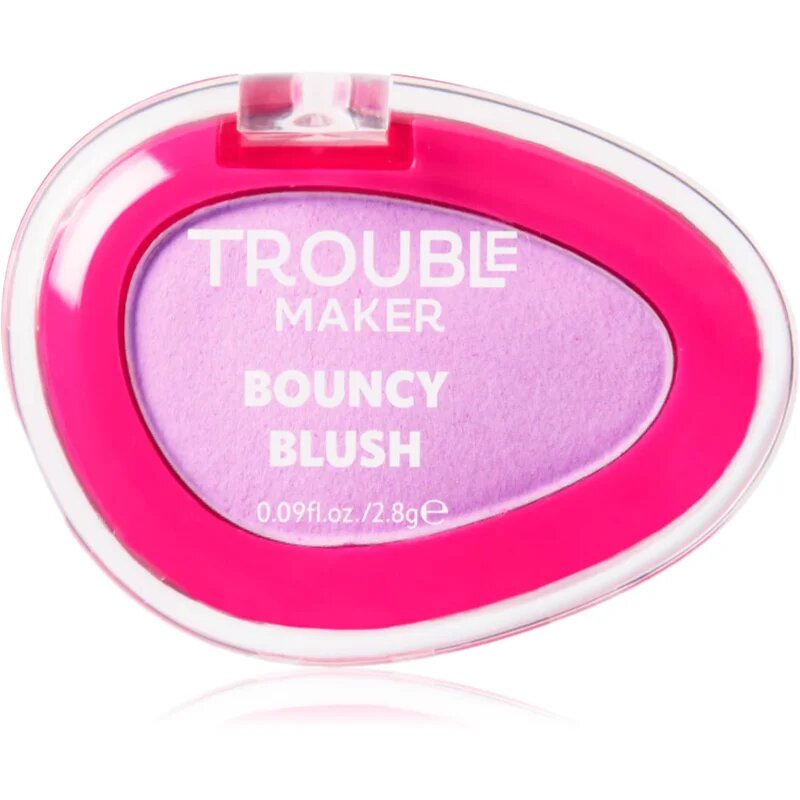 Trouble Maker Bouncy Blush púderes arcpír árnyalat Jump Lilac 2.8 g